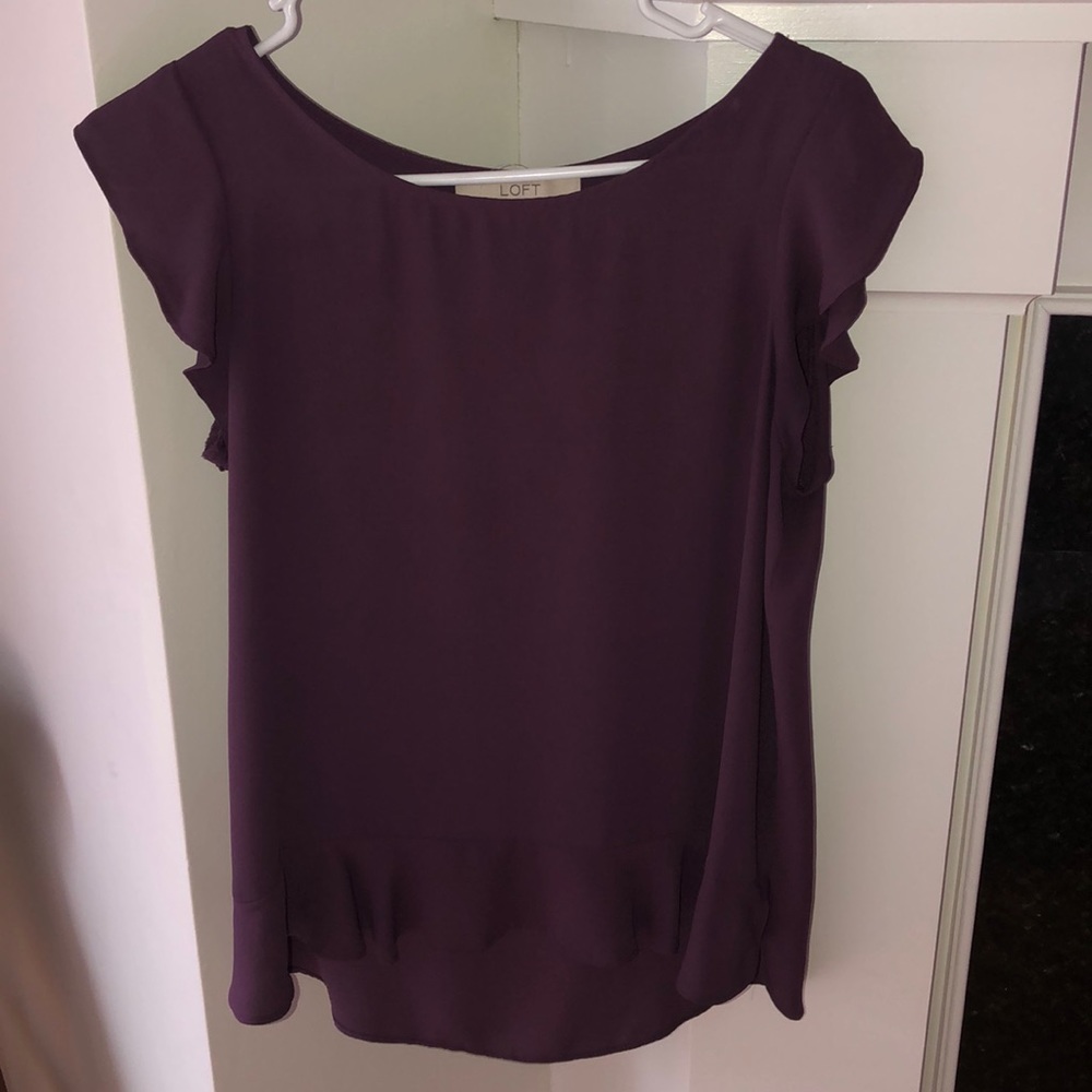 Short sleeved flowy blouse